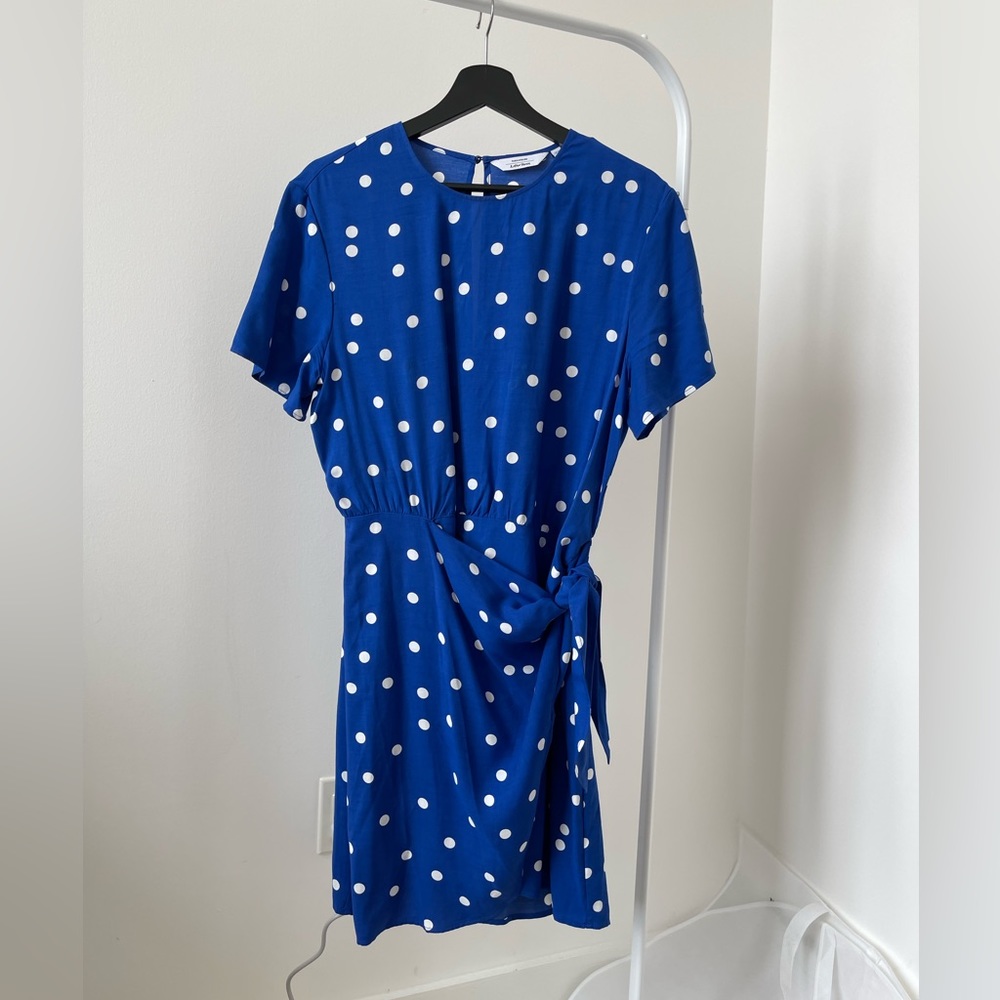 [& Other Stories] Polka dot wrap mini dress